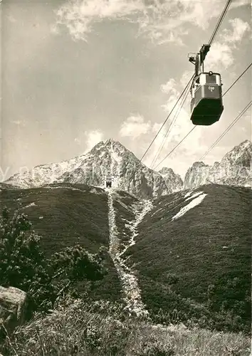 AK / Ansichtskarte  Seilbahn_Cable-Car_Telepherique Tatransk Narodny Park Lanovka 