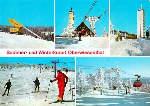 AK / Ansichtskarte  Seilbahn_Cable-Car_Telepherique Oberwiesenthal Kr. Annaberg 