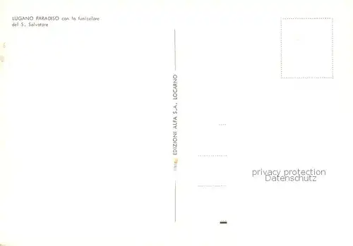 AK / Ansichtskarte  Bergbahn Lugano Paradiso Bergbahn