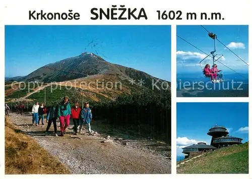 AK / Ansichtskarte 73811967 Sessellift_Chairlift_Telesiege Krkonose Snezka  