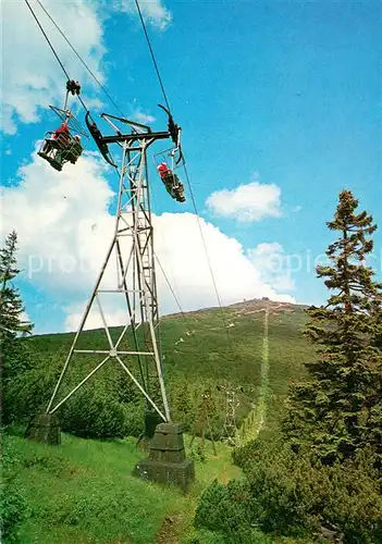 AK / Ansichtskarte 73811968 Sessellift_Chairlift_Telesiege Krkonose Lanovka na Snezku 