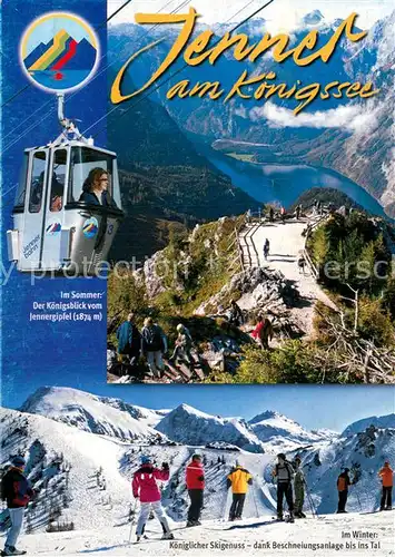 AK / Ansichtskarte  Seilbahn_Cable-Car_Telepherique Schoenau am Koenigssee Jennergipfel 