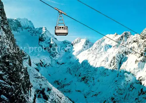 AK / Ansichtskarte  Seilbahn_Cable-Car_Telepherique Garmisch Osterfelder  