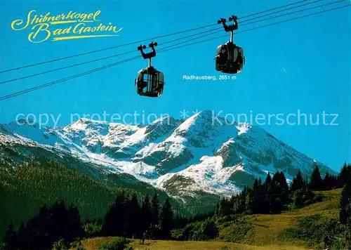 AK / Ansichtskarte  Seilbahn_Cable-Car_Telepherique Badgastein Radhausberg 