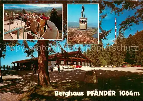 AK / Ansichtskarte 73811995 Seilbahn_Cable-Car_Telepherique Berghaus Pfander Bodensee 