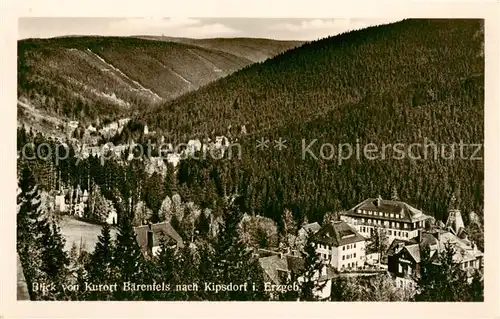 AK / Ansichtskarte  Baerenfels_Erzgebirge_Altenberg Blick nach Kipsdorf 