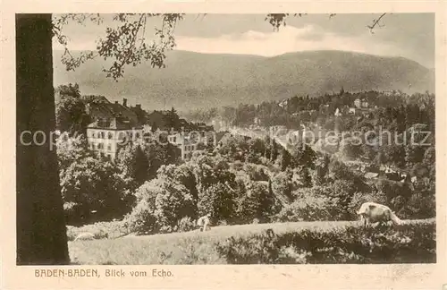 AK / Ansichtskarte  Baden-Baden Blick vom Echo Baden-Baden