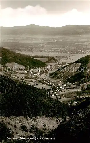 AK / Ansichtskarte  Glottertal_Schwarzwald mit Kaiserstuhl 