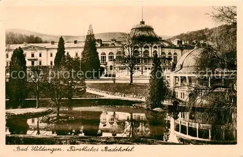 AK / Ansichtskarte  Bad_Wildungen Fuerstliches Badehotel Bad_Wildungen