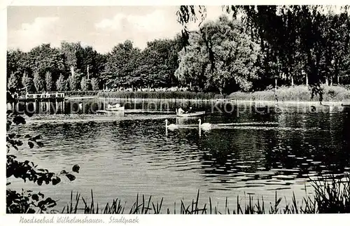 AK / Ansichtskarte  Wilhelmshaven Stadtpark Wilhelmshaven