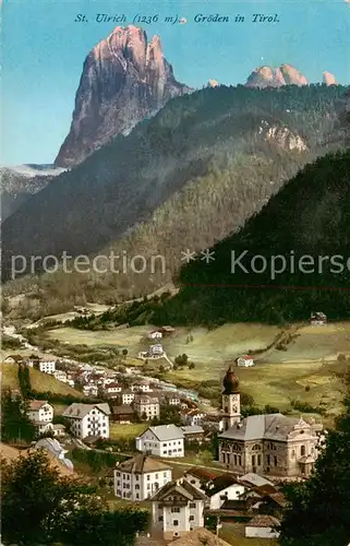 AK / Ansichtskarte  St_Ulrich-Groeden_Tirol Panorama 