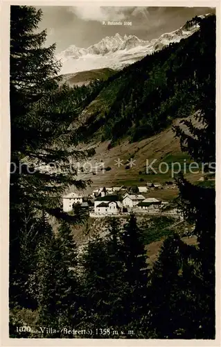 AK / Ansichtskarte Bedretto_TI Panorama mit Piz Rotondo 