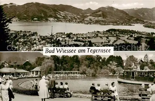 AK / Ansichtskarte  Bad_Wiessee_Tegernsee Panorama Kurpark Bad_Wiessee_Tegernsee