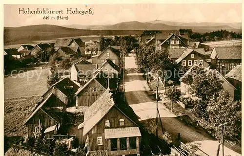 AK / Ansichtskarte 73812059 Hohegeiss_Harz Panorama Hohegeiss Harz