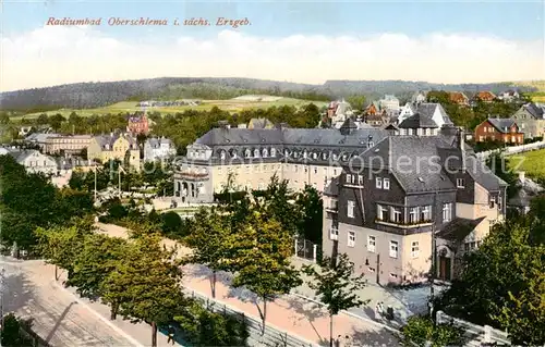 AK / Ansichtskarte 73812065 Oberschlema_Erzgebirge Radiumbad Panorama Oberschlema_Erzgebirge