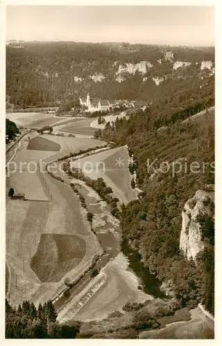 AK / Ansichtskarte  Beuron_Donautal Fliegeraufnahme Beuron Donautal