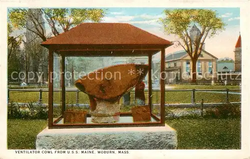 AK / Ansichtskarte  Woburn_Massachusetts_USA Ventilator Cowl from Uss Maine 