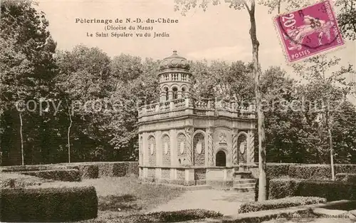 AK / Ansichtskarte Le_Mans_Sarthe Pelerinage de ND du Chene Le Saint Sepulere vu du Jardin Le_Mans_Sarthe