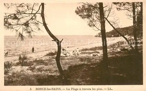 AK / Ansichtskarte Ronce les Bains_17_Charente Maritime La Plage a travers les pins 