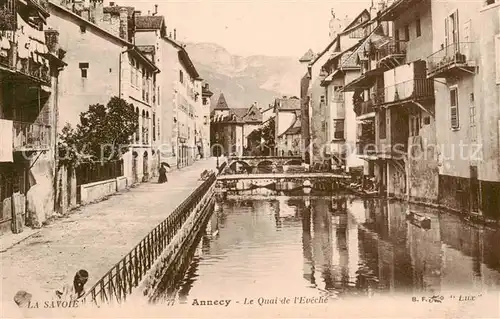 AK / Ansichtskarte Annecy_74_Haute Savoie Le Quai de l Eveche 