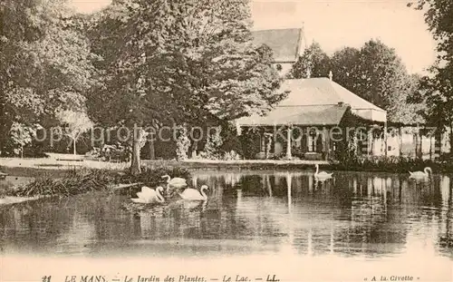 AK / Ansichtskarte Le_Mans_Sarthe Le Jardin des Plantes Le Lac Le_Mans_Sarthe