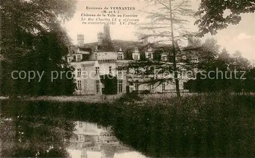 AK / Ansichtskarte Vernantes_49_Maine et Loire Chateau de la Ville au Fourrier 