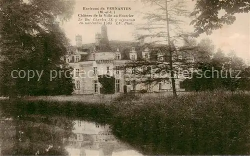 AK / Ansichtskarte Vernantes_49_Maine et Loire Chateau de la Ville au Fourrier 