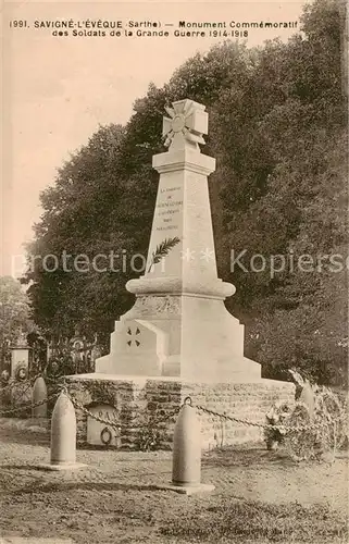 AK / Ansichtskarte Savigne l_Eveque Monument Commemoratif des Soldats de la Grande Guerre 1914 18 Savigne l Eveque