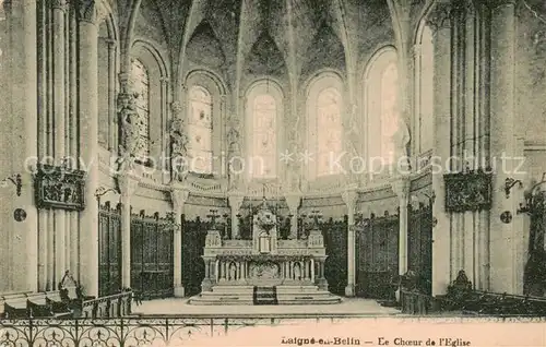 AK / Ansichtskarte Laigne en Belin Le Choeur de l Eglise Laigne en Belin