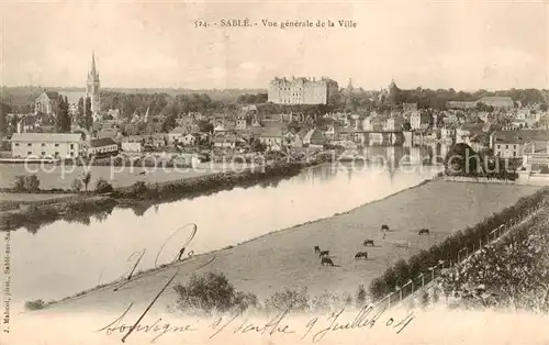 AK / Ansichtskarte Sable sur Sarthe_72 Vue generale de la Ville 