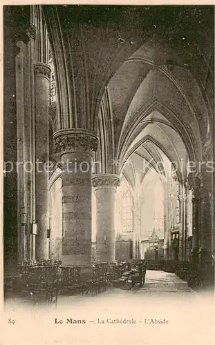 AK / Ansichtskarte Le_Mans_Sarthe La Cathedrale Abside Le_Mans_Sarthe