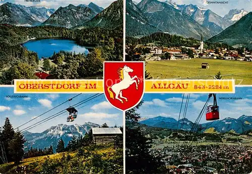 AK / Ansichtskarte 73812237 Seilbahn_Cable-Car_Telepherique Obersdorf im Allgaeu 