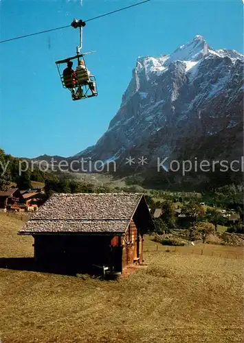 AK / Ansichtskarte 73812246 Sessellift_Chairlift_Telesiege Grindelwald Berner Oberland 