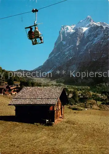 AK / Ansichtskarte  Sessellift_Chairlift_Telesiege Grindelwald Berner Oberland 