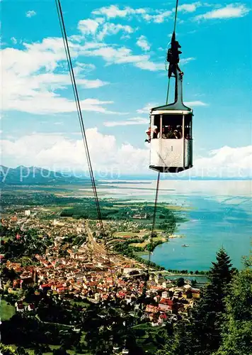 AK / Ansichtskarte  Seilbahn_Cable-Car_Telepherique Bregenz Am Bodensee mit Pfaenderbahn 