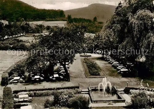 AK / Ansichtskarte  Rohdental_Hessisch_Oldendorf Grosser Garten Weinschaenke Schwanenteich 