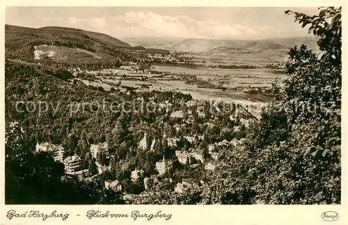 AK / Ansichtskarte  Bad_Harzburg Panorama Blick vom Burgberg Bad_Harzburg