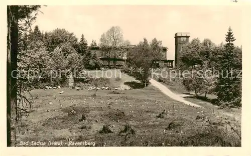 AK / Ansichtskarte  Bad_Sachsa_Harz Ravensberg Berghotel Aussichtsturm Bad_Sachsa_Harz