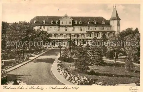 AK / Ansichtskarte  Hahnenklee-Bockswiese_Harz Hahnenkleer Hof Hotel Gaststaette Hahnenklee-Bockswiese