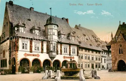 AK / Ansichtskarte  Goslar Kaiserworth Historisches Gildehaus Goslar