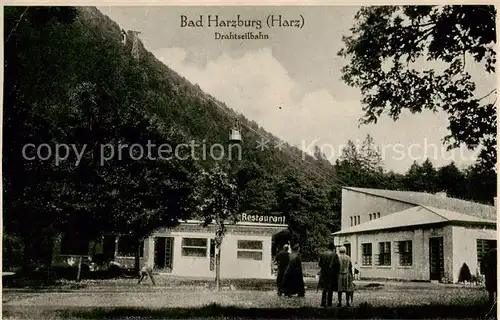 AK / Ansichtskarte 73812331 Bad_Harzburg Drahtseilbahn Gaststaette Restaurant Bad_Harzburg