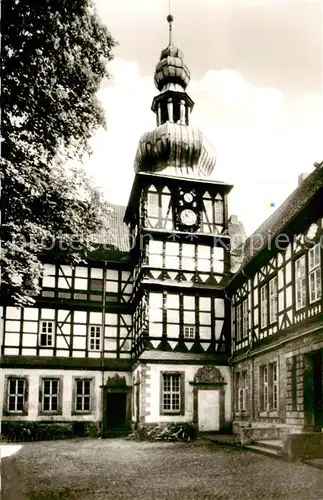 AK / Ansichtskarte  Herzberg_Harz Schlosshof Herzberg Harz