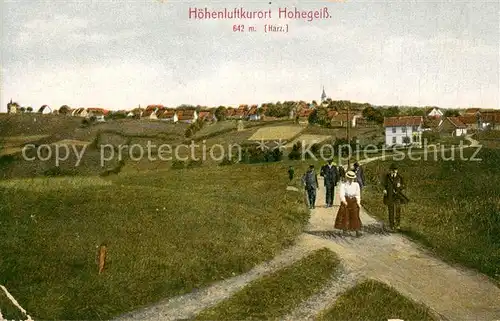 AK / Ansichtskarte 73812341 Hohegeiss_Harz Panorama Spaziergang Hoehenluftkurort Hohegeiss Harz