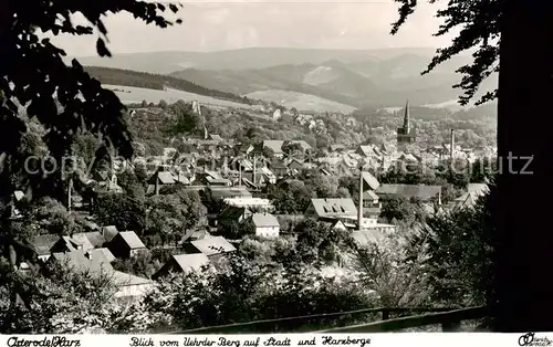 AK / Ansichtskarte  Osterode_Harz Panorama Blick vom Uehrder Berg auf Stadt und Harzberge Osterode_Harz