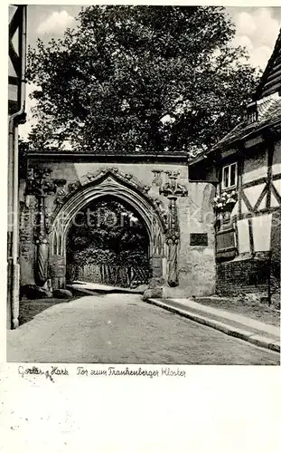AK / Ansichtskarte  Goslar Tor zum Frankenberger Kloster Goslar