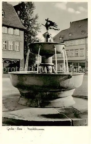 AK / Ansichtskarte  Goslar Marktbrunnen Goslar