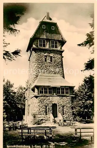 AK / Ansichtskarte  Osterode_Harz Hanskuehnenburg Turm Osterode_Harz