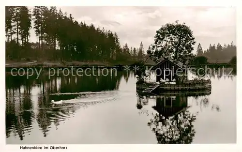 AK / Ansichtskarte  Hahnenklee-Bockswiese_Harz Partie am Wasser Hahnenklee-Bockswiese