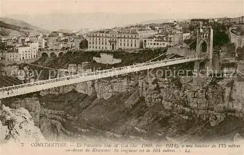 AK / Ansichtskarte  Constantine_Algerie La Passerelle Sidi M Cid 