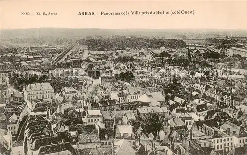 AK / Ansichtskarte Arras__62 Panorama de la Ville pris du Beffroi cote Ouest 
